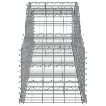 Arched Gabion Baskets 25 pcs 300x50x40/60 cm Galvanised Iron