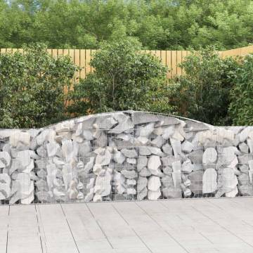 Arched Gabion Baskets 25 pcs 400x30x100/120 cm Galvanised Iron