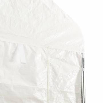 Gazebo with Roof White 8.92x4.08x3.22 m Polyethylene