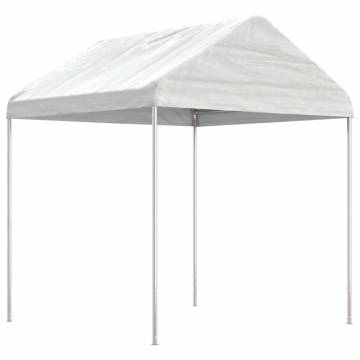 Gazebo with Roof White 2.28x2.23x2.69 m Polyethylene