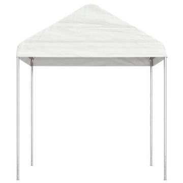 Gazebo with Roof White 2.28x2.23x2.69 m Polyethylene