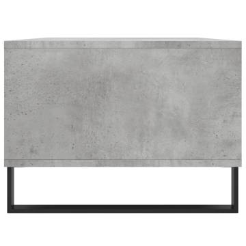 Coffee Table Concrete Grey 90x50x36.5 cm Engineered Wood