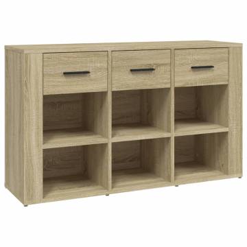 Sideboard Sonoma Oak 100x30x59.5 cm Engineered Wood