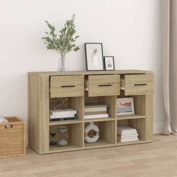 Sideboard Sonoma Oak 100x30x59.5 cm Engineered Wood