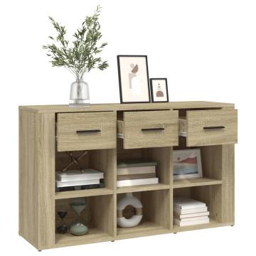 Sideboard Sonoma Oak 100x30x59.5 cm Engineered Wood