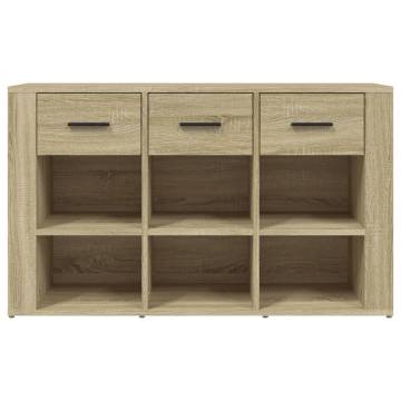 Sideboard Sonoma Oak 100x30x59.5 cm Engineered Wood