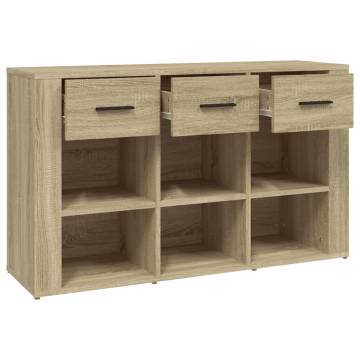 Sideboard Sonoma Oak 100x30x59.5 cm Engineered Wood