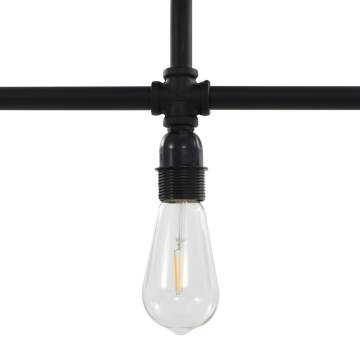 Ceiling Lamp Black 3 x E27 Bulbs