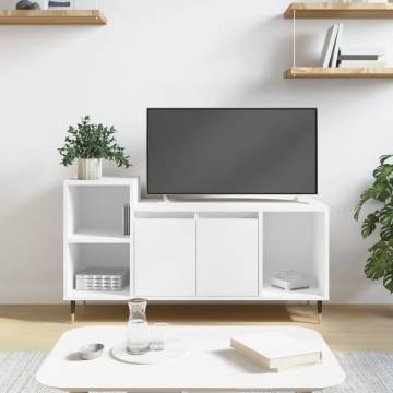 TV Cabinet White 100x35x55 cm Engineered Wood