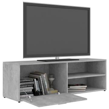 TV Cabinet Concrete Grey 120x34x37 cm Engineered Wood