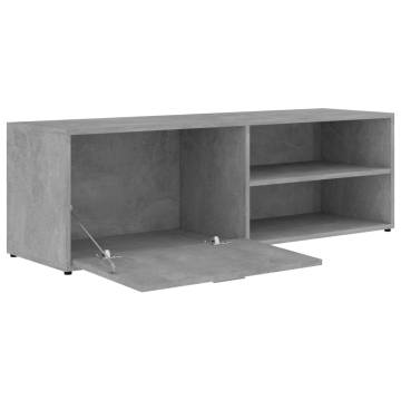 TV Cabinet Concrete Grey 120x34x37 cm Engineered Wood