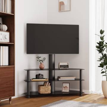 Corner TV Stand 3-Tiers for 32-70 Inch Black