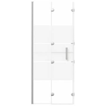 Folding Shower Enclosure ESG 120x140 cm White