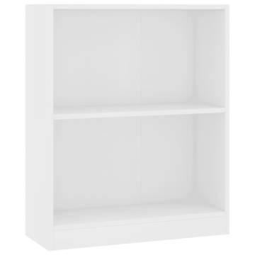 Bookshelf White 60x24x76 cm Engineered Wood