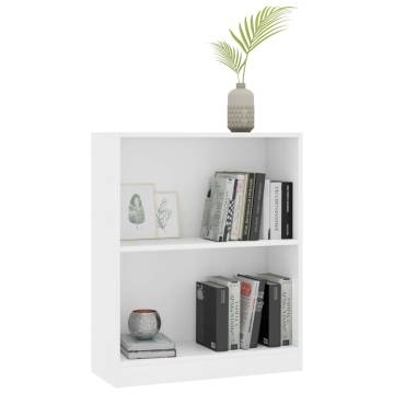 Bookshelf White 60x24x76 cm Engineered Wood