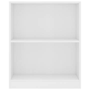 Bookshelf White 60x24x76 cm Engineered Wood