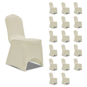 Chair Cover Stretch Cream 18 pcs