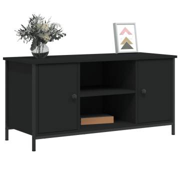 TV Cabinet Black 100x40x50 cm Engineered Wood