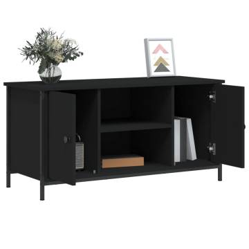 TV Cabinet Black 100x40x50 cm Engineered Wood