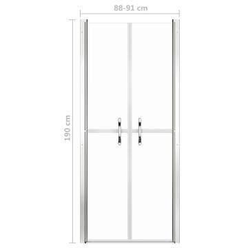 Shower Door Clear ESG 91x190 cm