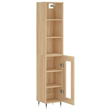 Highboard Sonoma Oak 34.5x34x180 cm Engineered Wood