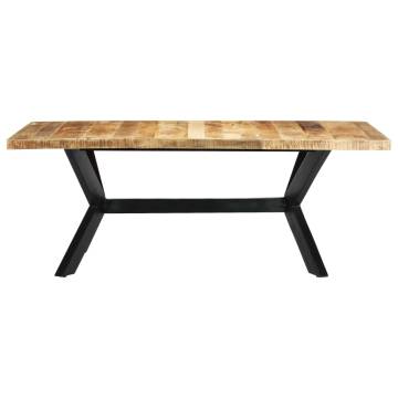 Dining Table 200x100x75 cm Solid Mango Wood