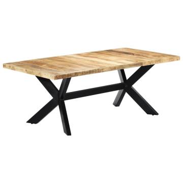 Dining Table 200x100x75 cm Solid Mango Wood