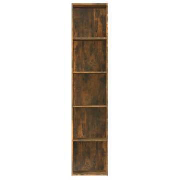 Book Cabinet Smoked Oak 40x30x189 cm Engineered Wood