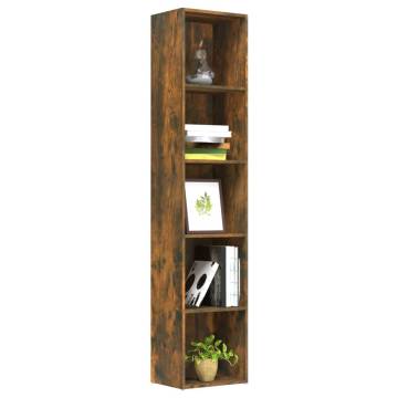 Book Cabinet Smoked Oak 40x30x189 cm Engineered Wood