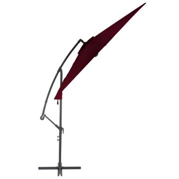 Cantilever Umbrella with Aluminium Pole Bordeaux Red 300 cm