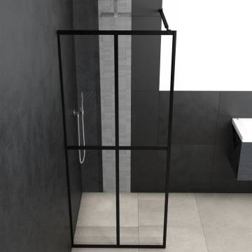 Walk-in Shower Screen Clear Tempered Glass 100x195 cm