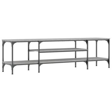 TV Cabinet Grey Sonoma 161x35x45 cm Engineered Wood&Iron