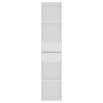 Book Cabinet White 36x30x171 cm Engineered Wood