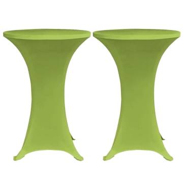 Stretch Table Cover 4 pcs 70 cm Green