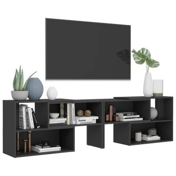 TV Cabinet Grey 149x30x52 cm Engineered Wood