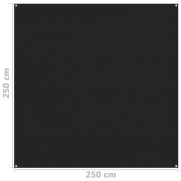 Tent Carpet 250x250 cm Black