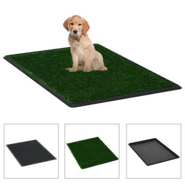 Pet Toilets 2 pcs with Tray & Faux Turf Green 76x51x3 cm WC