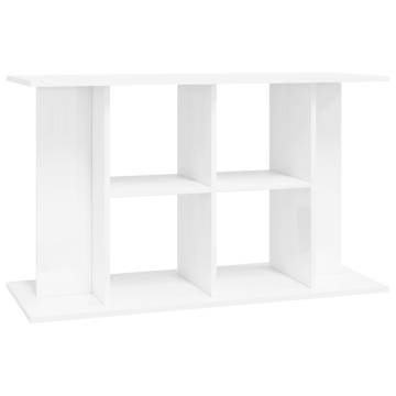 Aquarium Stand High Gloss White 100x40x60 cm Engineered Wood