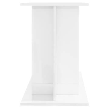 Aquarium Stand High Gloss White 100x40x60 cm Engineered Wood