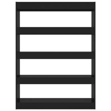 Book Cabinet/Room Divider Black 100x30x135 cm