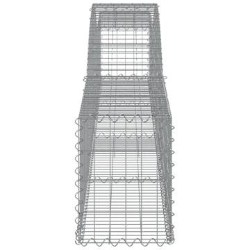 Arched Gabion Baskets 3 pcs 400x30x40/60 cm Galvanised Iron