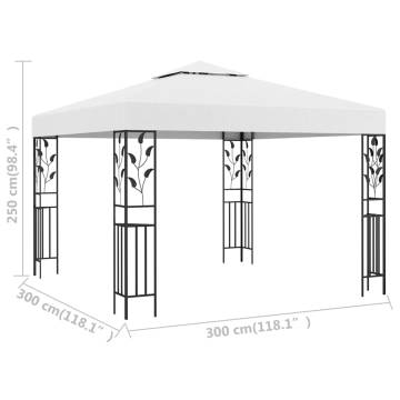 Gazebo 3x3 m White 180 g/m²