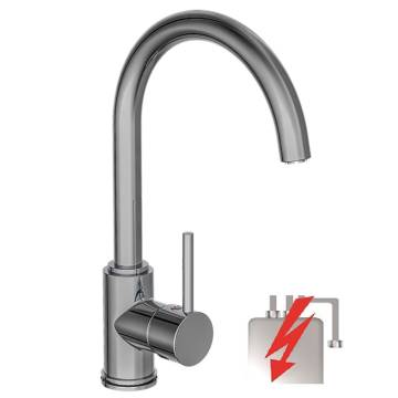 SCHÜTTE Sink Mixer with High Round Spout CASALLA Low Pressure Chrome