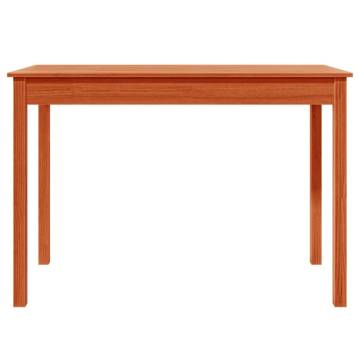 Dining Table Wax Brown 110x55x75 cm Solid Wood Pine