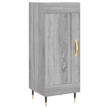 Highboard Grey Sonoma 34.5x34x180 cm Engineered Wood