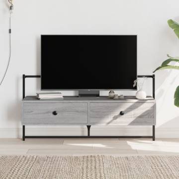 TV Cabinet Wall-mounted Grey Sonoma 100.5x30x51 cm Engineered Wood