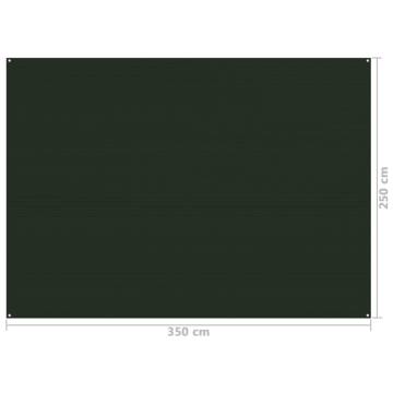 Tent Carpet 250x350 cm Dark Green