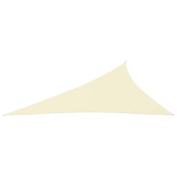 Sunshade Sail Oxford Fabric Triangular 3x4x5 m Cream