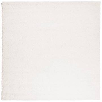 Shaggy Rug High Pile Modern Cream 120x120 cm