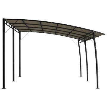 Garden Sunshade Awning 6x3x2.55 m Taupe